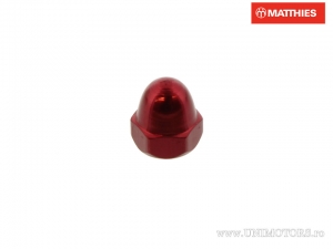 Dado chiuso Pro Bolt M4 x 0,70 mm alluminio rosso - JM