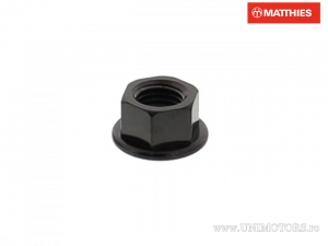 Dado con collare Pro Bolt M12 x 1.25 mm acciaio inossidabile A4 nero - JM