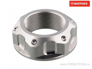 Dado del Cilindro Pro Bolt M25 x 1.00 mm Alluminio Argentato - Kawasaki KLE 300 C Versys X ABS / Triumph Daytona 675 - ABS - JM