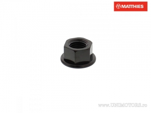 Dado Flangiato Nero in Acciaio Inossidabile A4 M6 x 1.00 mm - JM