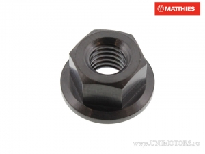 Dado flangiato Pro Bolt M6 x 1.00 mm Titanio Nero - JM