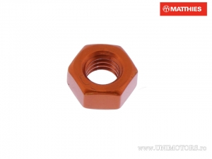 Dado in Alluminio Arancione Pro Bolt M6 x 1,00 mm - JM