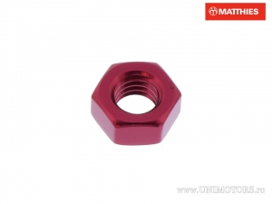 Dado in Alluminio Rosso Pro Bolt M6 x 1.00 mm - JM