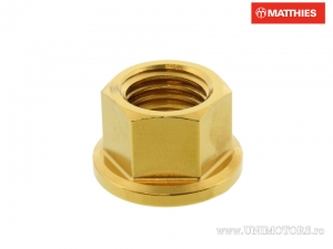 Dado pignone posteriore Pro Bolt M12 x 1.50 mm acciaio inossidabile A4 oro - BMW HP4 1000 ABS / S 1000 RR / HP4 1000 Competition