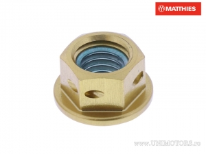 Dado pignone posteriore Pro Bolt M8 x 1.25 mm Alluminio Racing Oro - JM