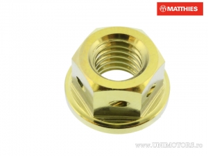 Dado pignone posteriore Pro Bolt M8 x 1.25 mm titanio oro - JM