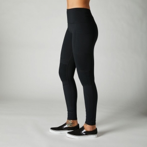 Damen Edison Moto Leggings [Schwarz]: Größe - L