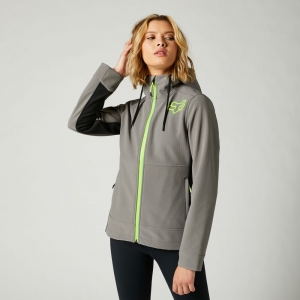 Damen Freizeit Softshell Pit Jacke [Grau]: Größe - M