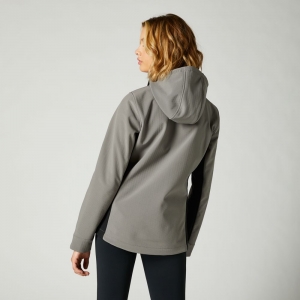 Damen Freizeit Softshell Pit Jacke [Grau]: Größe - M