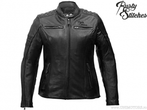 Damen Motorradjacke Rusty Stitches Super Joyce Black - Rusty Stitches