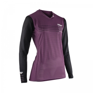 Damen MTB Gravity 4.0 ♀ V22 Dunkelviolett Trikot: Größe - M