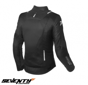 Damen Racing Sommerjacke Seventy Modell SD-JR54 Farbe: Schwarz - Schwarz, XL (61/62cm)