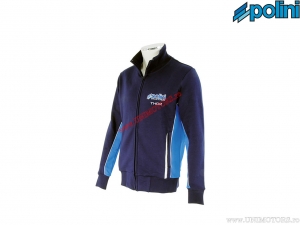 Dames hoodie zonder capuchon casual Evo Thor (maat S) - blauw - Polini