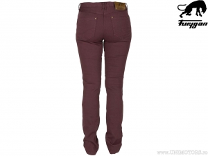 Dames motorbroek Furygan Paola Wine Red (donkerrood) - Furygan