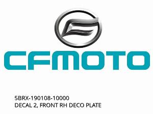 DECAL 2, PLACĂ DECORATIVĂ FAȚĂ DREAPTA - 5BRX-190108-10000 - CFMOTO