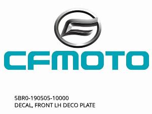 DECAL, PLACĂ DECORATIVĂ STÂNGĂ FAȚĂ - 5BR0-190505-10000 - CFMOTO