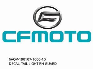 DECAL, PROTECTOR LUMINĂ SPATE RH - 6AQV-190107-1000-10 - CFMOTO