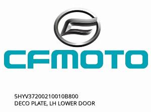 DECO PLATE, LH LOWER DOOR - 5HYV37200210010B800 - CFMOTO