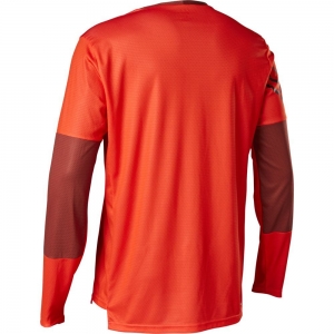 DEFEND LS JERSEY MOTH [FLO RED]: Maat - S