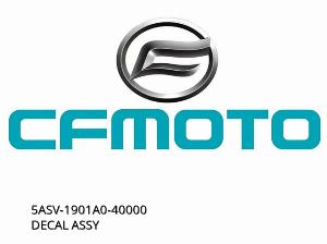 Descriere piesă motocicletă: DECAL ASSY - 5ASV-1901A0-40000 - CFMOTO