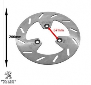 Disc frana fata - Peugeot Vivacity 3 L / Vivacity 3 L Sportline 2T AC 50cc / Vivacity 3L 4T AC 50cc - Peugeot