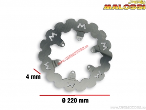 Disc frana fata Whoop (diametru exterior 220mm / grosime 4mm) - Malaguti F12 Phantom Max 125 H2O 4T E2 '03-'07 (3MS) - Malossi