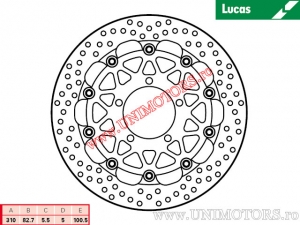 Disc frana racing fata MSW287SP flotant - Lucas TRW