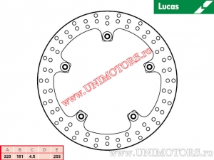 Disco de freno delantero MSTR256 rígido - Lucas TRW