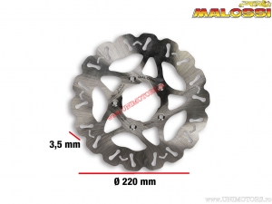 Disco freno anteriore Whoop (diametro esterno 220mm / spessore 3,5mm) - Aprilia Sportcity One 125 4T (Leader M38AM) - Malossi