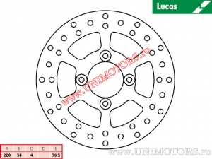 Disco freno posteriore MST259 rigido - Lucas TRW