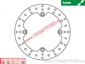 Disco freno posteriore MST325 rigido - Lucas TRW