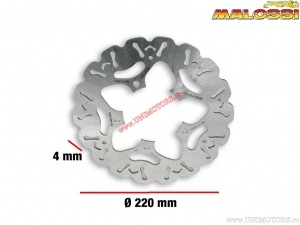 Disque de frein avant Whoop (diamètre extérieur 220mm / épaisseur 4mm - 6214224) - MBK Flame X 125 Air 4T E2 ('04-'06) - Malo