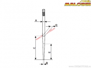 Dosador de combustível carburador Dellorto (D22) - Malossi