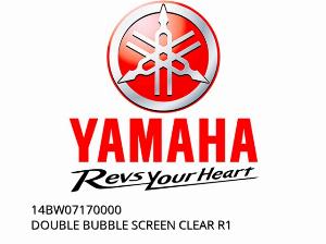 DOUBLE BUBBLE SCREEN CLEAR R1 - 14BW07170000 - Yamaha