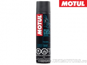 Dry cleaning and waxing solution - Motul E9 Wash & Wax - 400ML