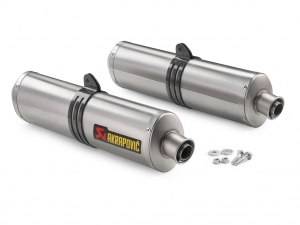 Einddemper - set - Akrapovic (Slip-on Line - titanium) KTM 950 Adventure / 950 Adventure S ('03-'05) - KTM