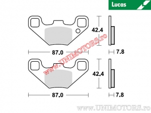 Előfék fékbetét - MCB868SI sinterizált SI - Lucas TRW