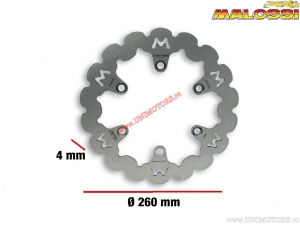 Előfék tárcsa Whoop (külső átmérő 260mm / vastagság 4mm) - Suzuki Burgman 250 H2O 4T E1 ('98-'02) - Malossi