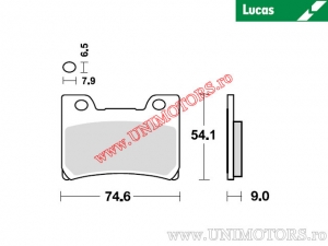 Előlap fékbetét - MCB642SV sinterizált SV - Lucas TRW