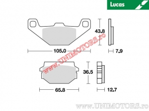 Előlap fékbetét - MCB719 organikus - Lucas TRW