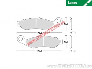 Előlap fékbetét - MCB865SV sinterizált SV - Lucas TRW