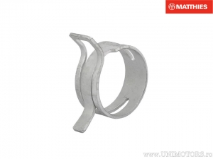 Elastic steel fuel hose clamp set 10 pieces width 10mm and tightening 26-29.2mm - JM