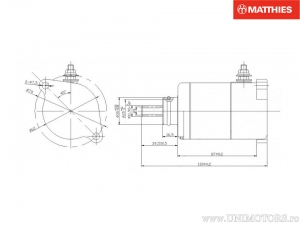 Electromotor - Honda FES 125 / FES 150 / NES 125 / NES 150 / PES 125 / PES 150 / SES 125 / SES 150 / SH 125 / SH 150 - JM