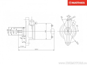 Electromotor - Kymco Agility 125 / Agility 50 / Filly 50 / Like 50 / People 50 / Sento 50 / Super 8 50 / Yager 50 - JM