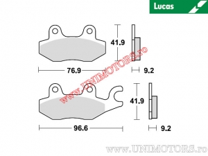 Első fékbetét - MCB663SRM szinterezett SRM - Lucas TRW