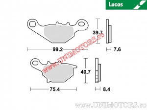 Első fékbetét - MCB679SI sinterizált SI - Lucas TRW