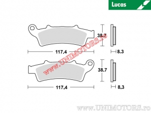 Első fékbetét - MCB726SRM sinterelt SRM - Lucas TRW