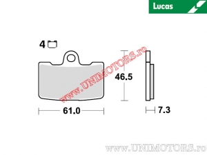 Első fékbetét - MCB810SV sinterelt SV - Lucas TRW