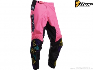 Enduro / cross broek Youth (kinderen) Pulse Fast Boyz (roze) - Thor