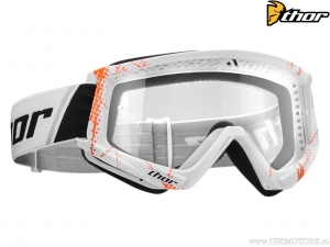 Enduro / cross Combat beschermingsbril (oranje / wit) - Thor